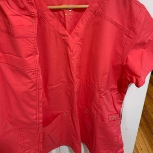 Womens WonderWink Pink Scrub Set